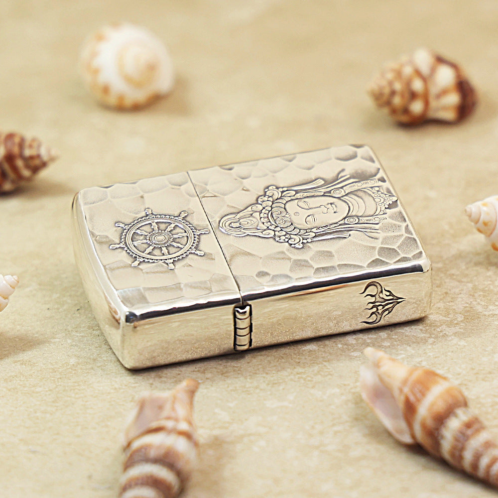 Zippo Argent-Layered 'Guanyin of Compassion' - 162-DS68