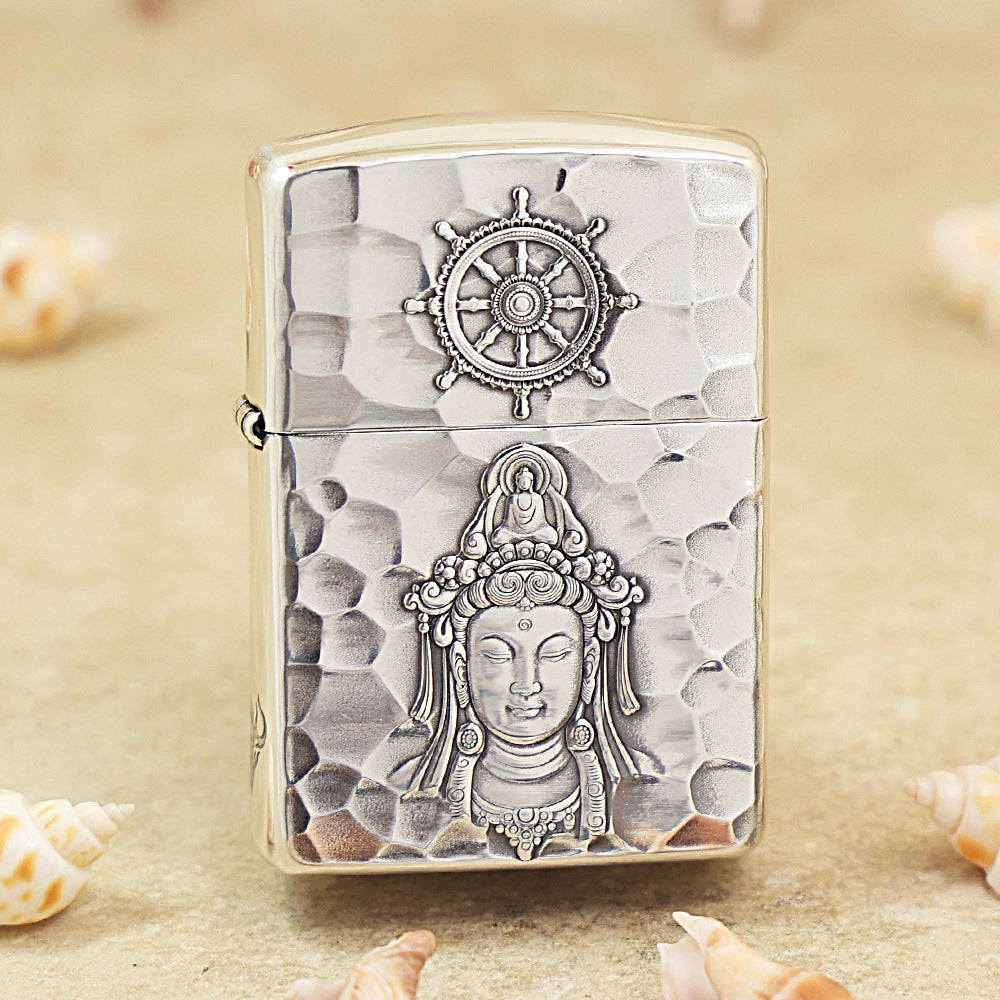 Zippo Argent-Layered 'Guanyin of Compassion' - 162-DS68