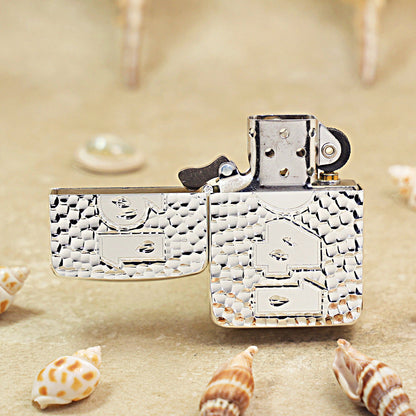 Zippo Argent-Layered 'Meteor Crater' - 1941-DS84