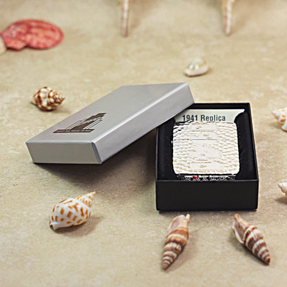 Zippo Argent-Layered 'Meteor Crater' - 1941-DS84