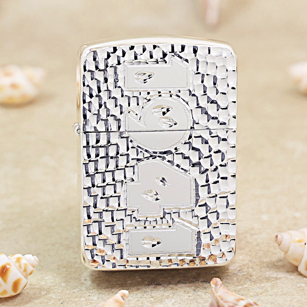 Zippo Argent-Layered 'Meteor Crater' - 1941-DS84