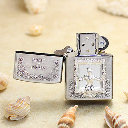 Zippo Argent-Layered 'Mirror Woman' Embossed Design - 205-DS57