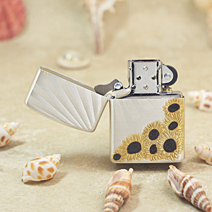 Zippo Argent-Layered 'Sunflower Radiance' Design - 162-DS30