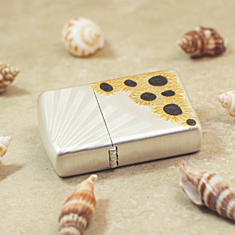 Zippo Argent-Layered 'Sunflower Radiance' Design - 162-DS30