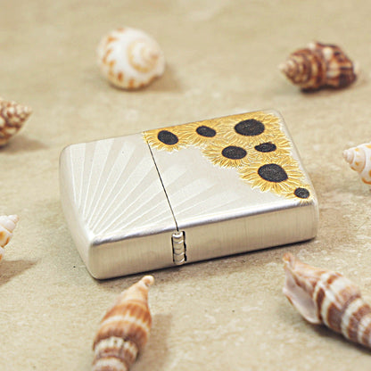 Zippo Argent-Layered 'Sunflower Radiance' Design - 162-DS30
