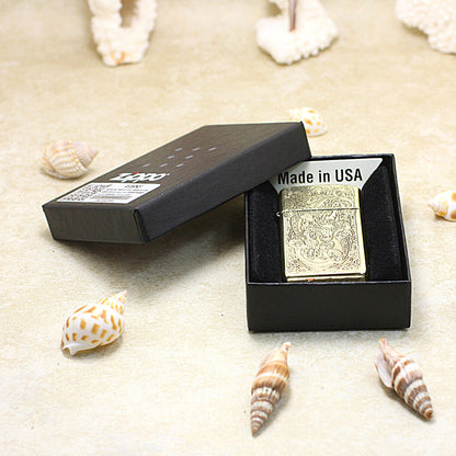 Zippo Slim Vintage Bronze Riches-Attracting Pi Xiu - CC50