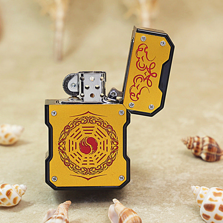 Zippo Slim Case Gold 'Energy Talisman' - Heavy-duty Case Version - DS126