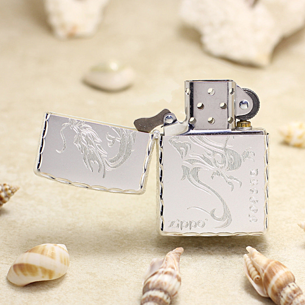 Zippo Premium Shine Steel Chiseled Serpent - DS152