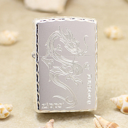 Zippo Premium Shine Steel Chiseled Serpent - DS152