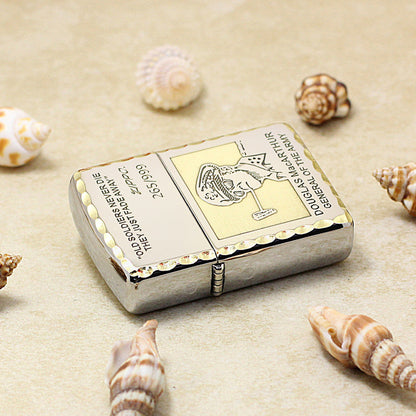 Zippo Textured Edge Chiseled General Douglas MacArthur - SC15