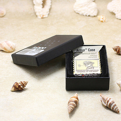 Zippo Textured Edge Chiseled General Douglas MacArthur - SC15