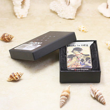 Zippo Three Geishas Mother-of-Pearl Inlay (Shell Beauty Series) - JP08