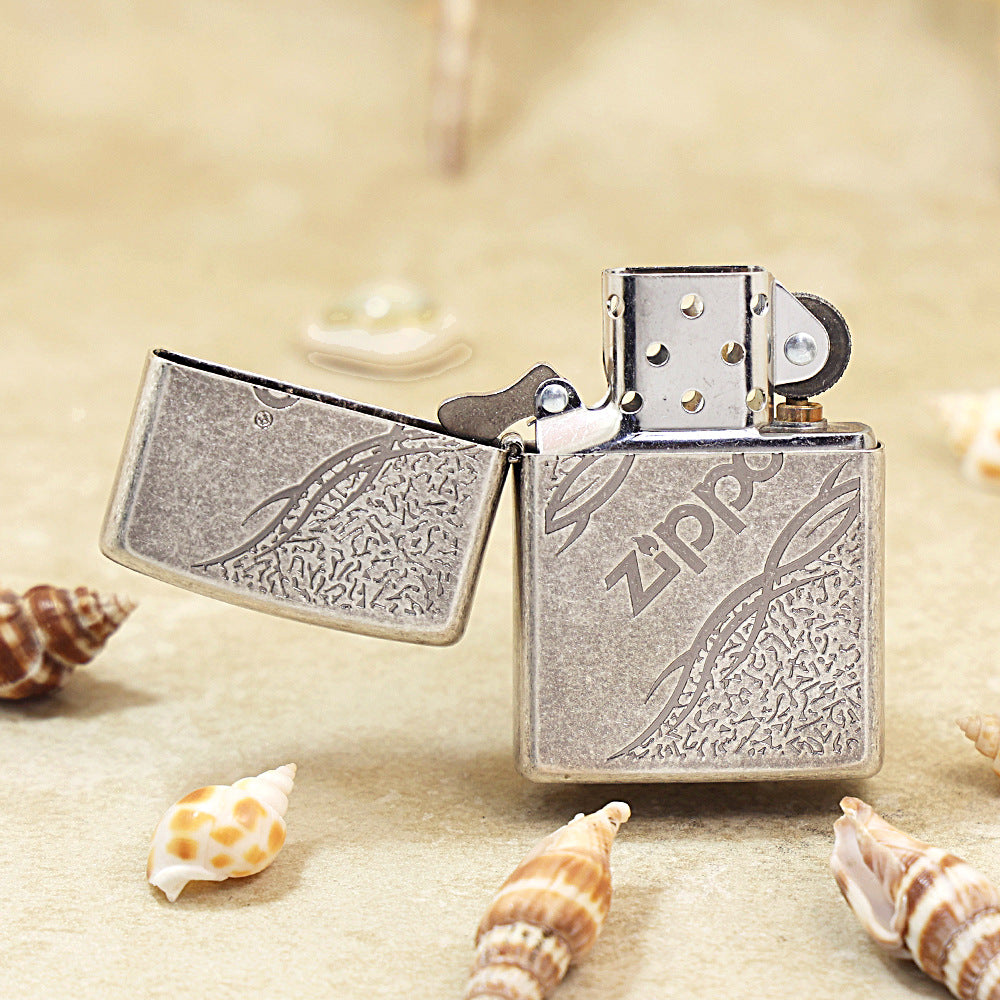 Zippo Tribal Logo Vintage Argent - KR09