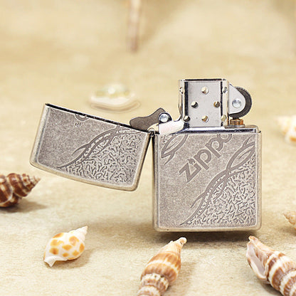 Zippo Tribal Logo Vintage Argent - KR09