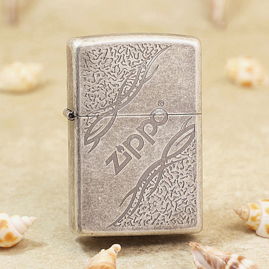 Zippo Tribal Logo Vintage Argent - KR09