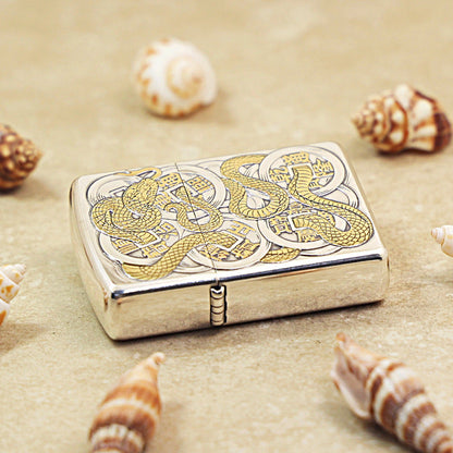 Zippo Two-Finish 'Five Coins & Spirit Serpent' - 168-DS88