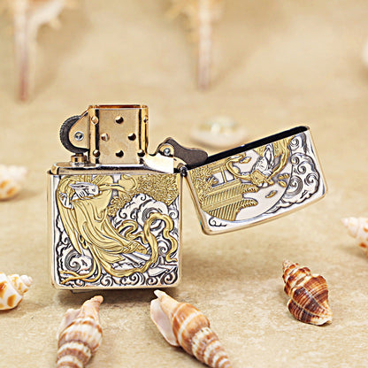 Zippo Zhu Bajie (Pigsy) Exorcising Demons Two-Finish Intricate Carve - DS112