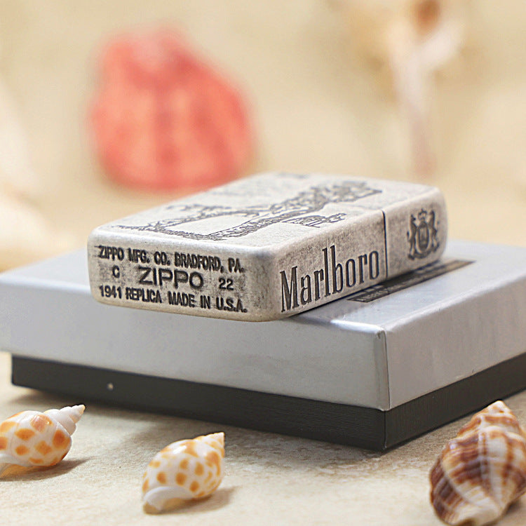 Zippo 1941 Antique Silver Marlboro Cowboy - MC27
