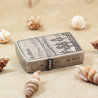 Zippo 1941 Antique Silver Marlboro Three Gunslingers - MC28