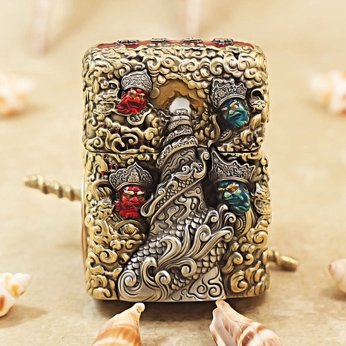 Zippo Vintage Bronze Havoc in Heaven Sun Wukong Case Case - CM87