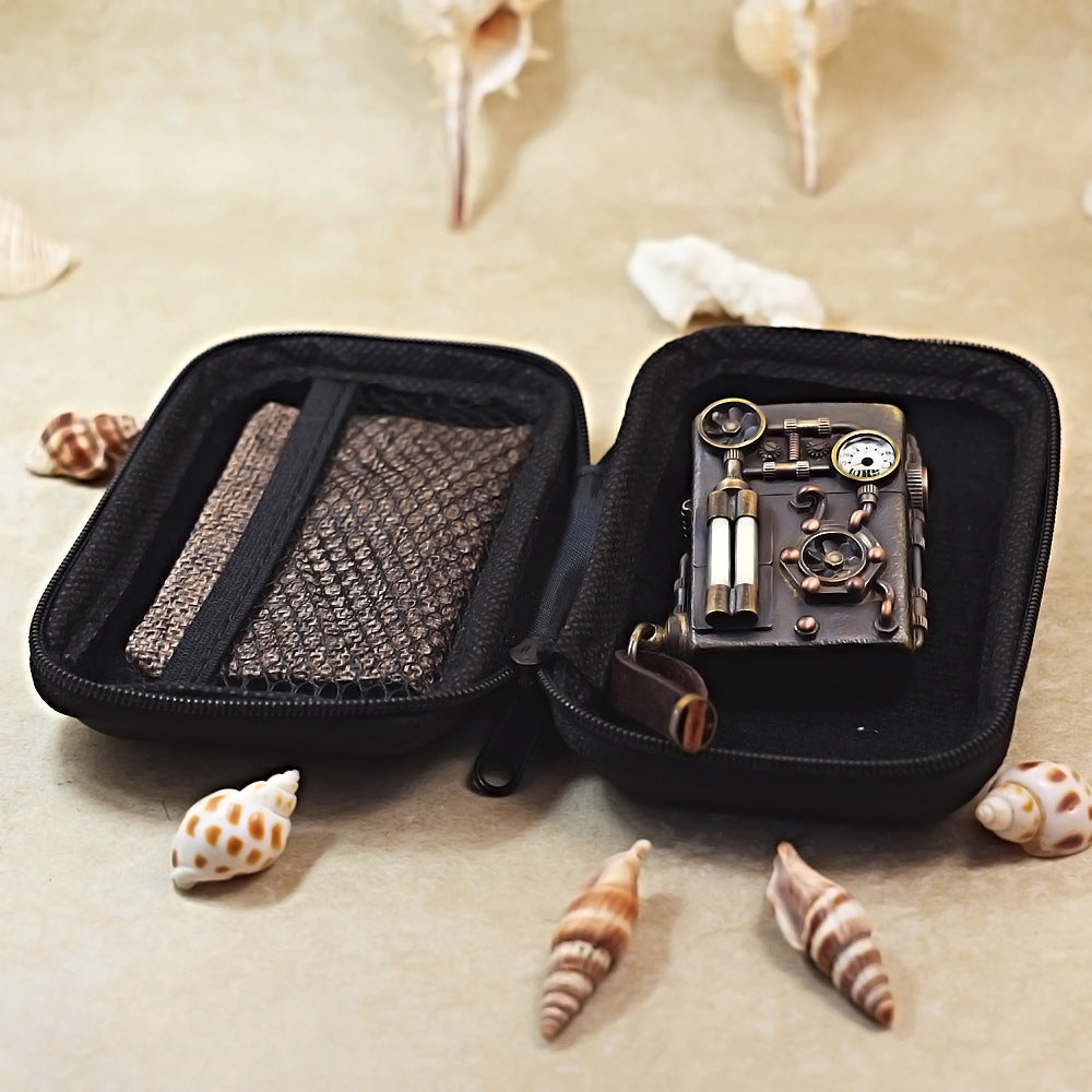 Zippo Vintage Bronze Steampunk Industrial Gauge - DS176