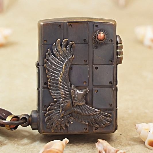 Zippo Vintage Bronze Steampunk Industrial Soaring Eagle - DS177