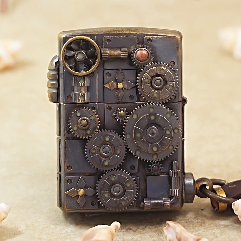 Zippo Vintage Bronze Steampunk Industrial Soaring Eagle - DS177