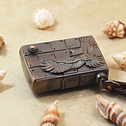 Zippo Vintage Bronze Steampunk Industrial Soaring Eagle - DS177