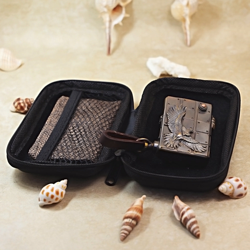 Zippo Vintage Bronze Steampunk Industrial Soaring Eagle - DS177