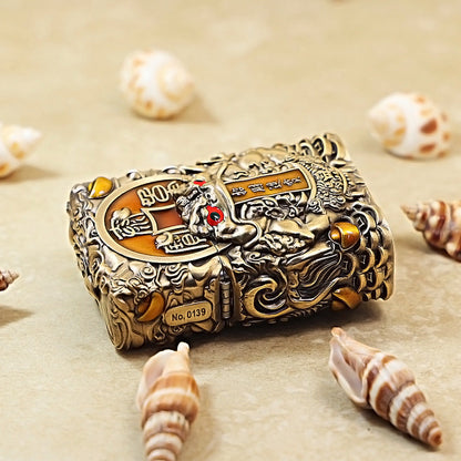Zippo Vintage Bronze Three-Legged Riches Toad Case Case - CM62