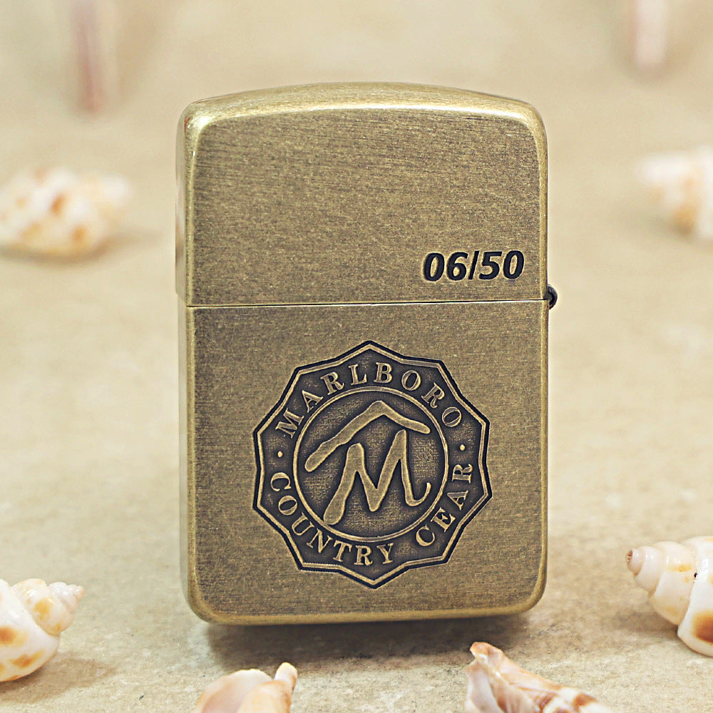 Zippo Antique Bronze Marlboro Horse Walker Lighter - MC24