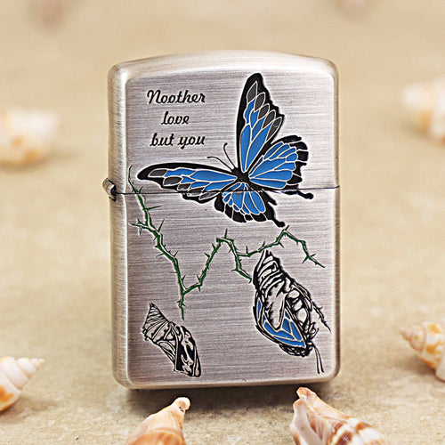 Zippo Vintage Argent Breaking the Cocoon Butterfly - DS170