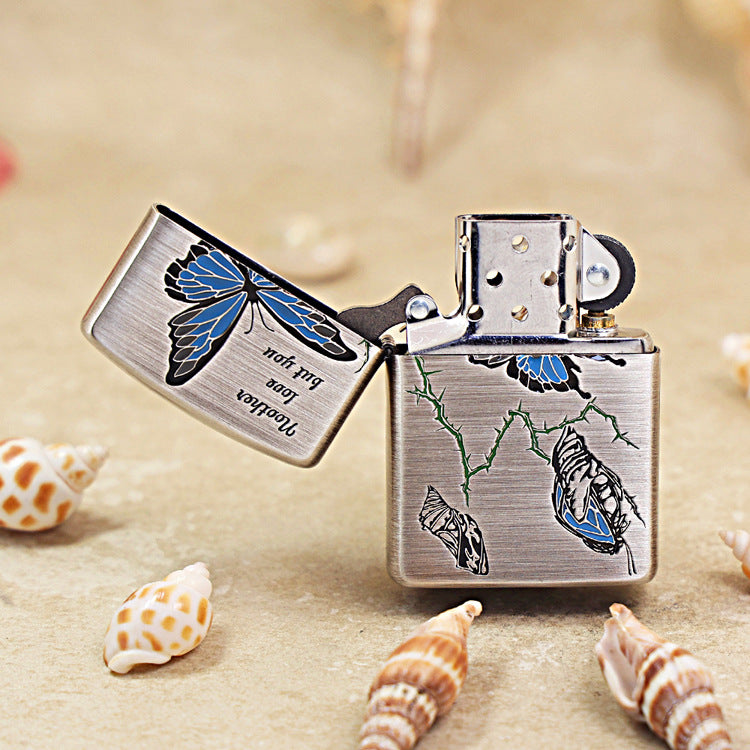 Zippo Vintage Argent Breaking the Cocoon Butterfly - DS170