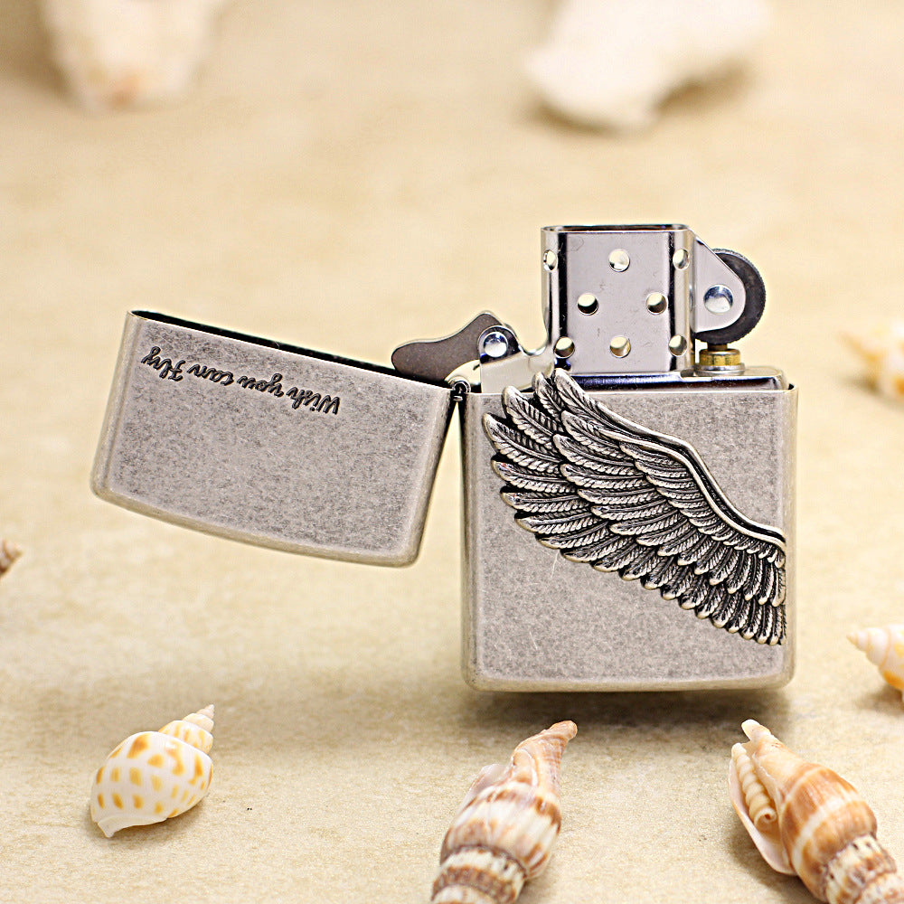 Zippo Vintage Argent Fly Higher Angel Wing Version - KR18