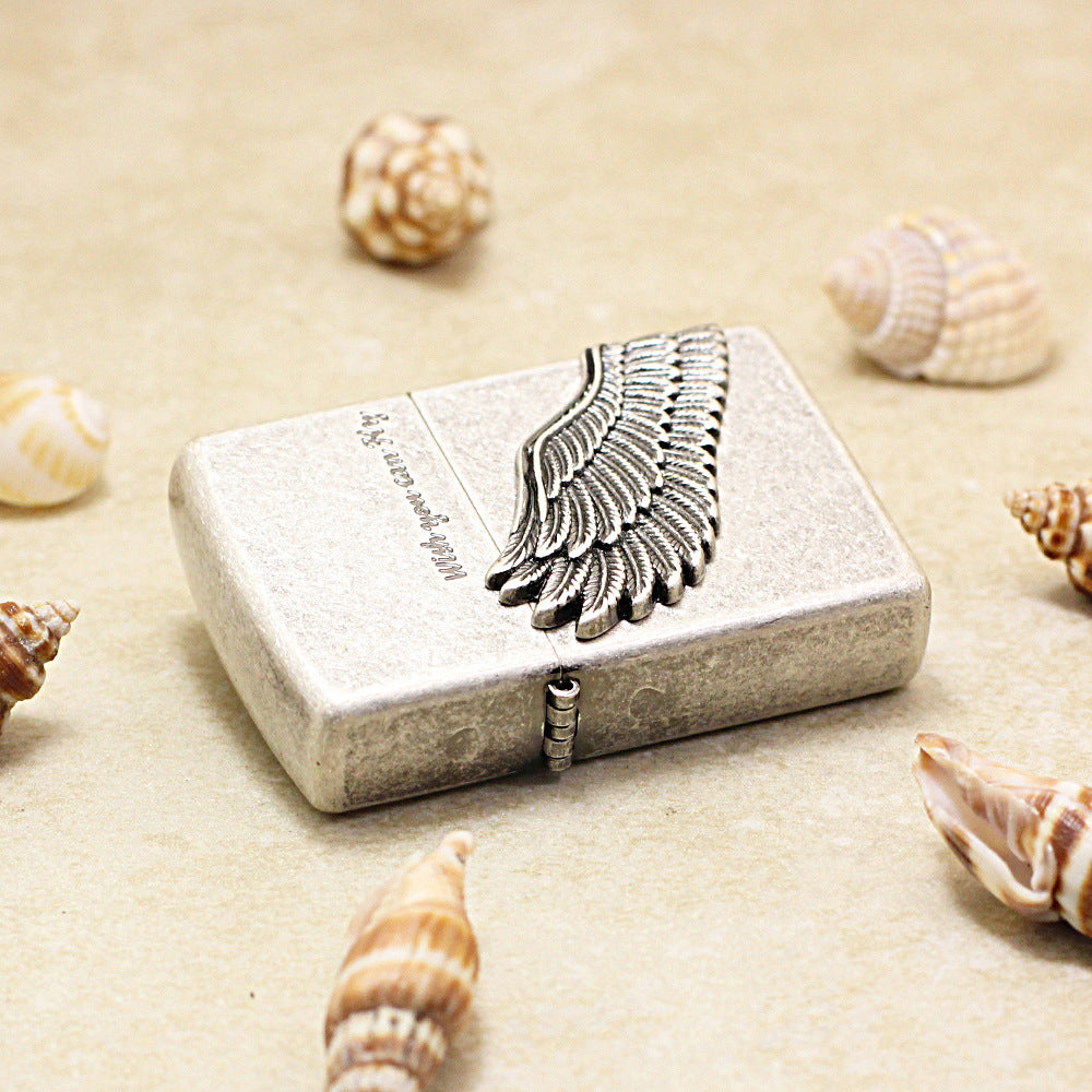 Zippo Vintage Argent Fly Higher Angel Wing Version - KR18