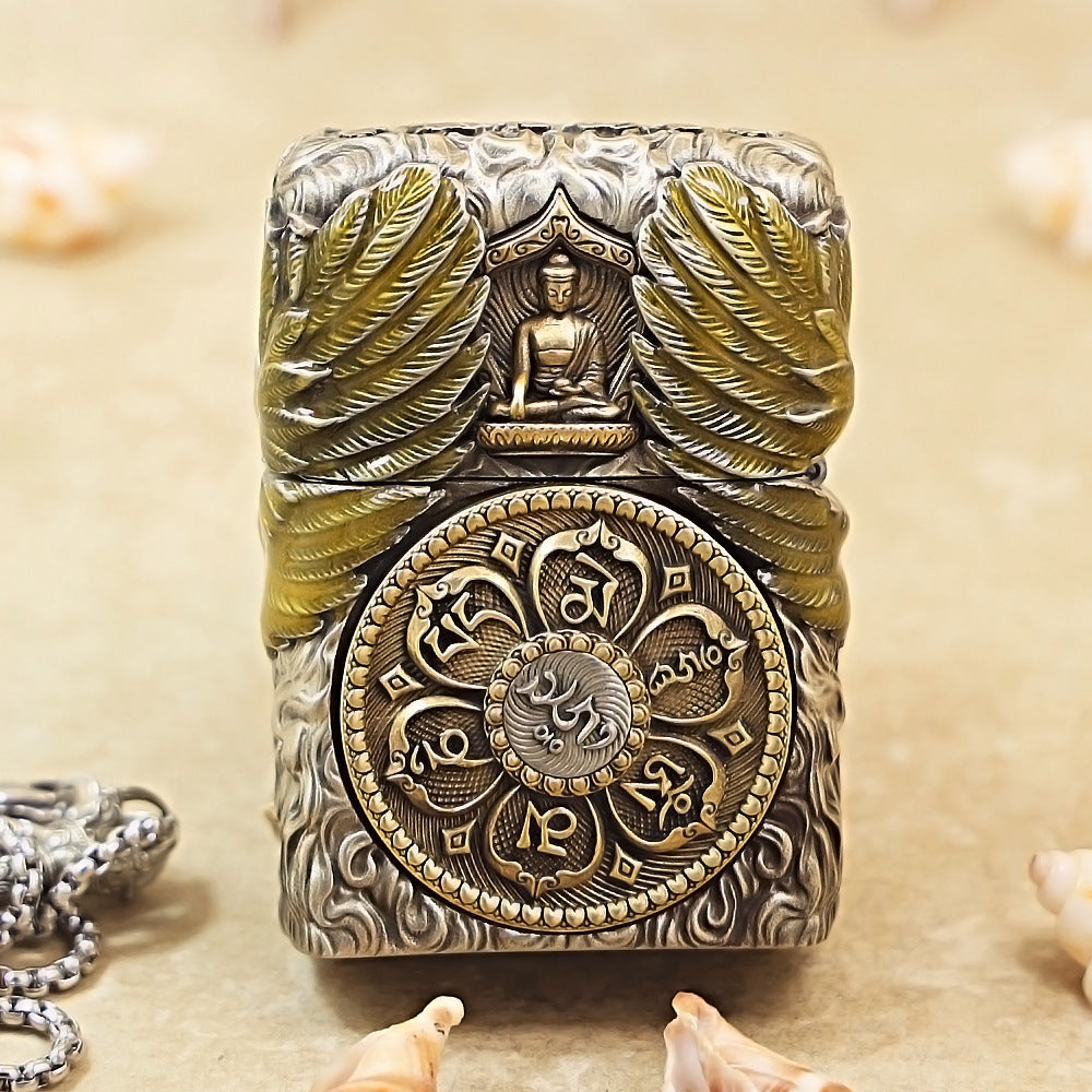 Zippo Vintage Argent Garuda Great Golden-Winged Peng Case Case - CM84