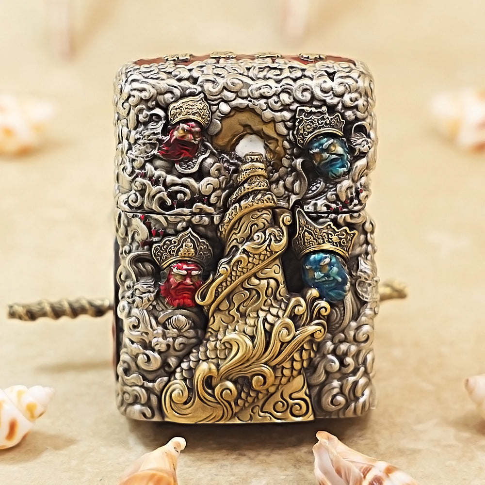 Zippo Vintage Argent Havoc in Heaven Sun Wukong Case Case - CM90