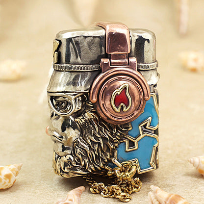 Zippo Vintage Argent Hip-Hop Great Sage Monkey King Case Case - CM95