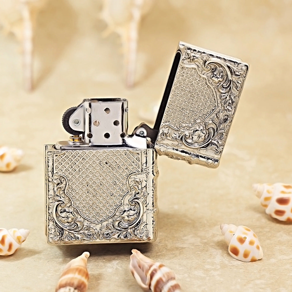 Zippo Vintage Argent Holy Bible Crucifix Case Case - CM73