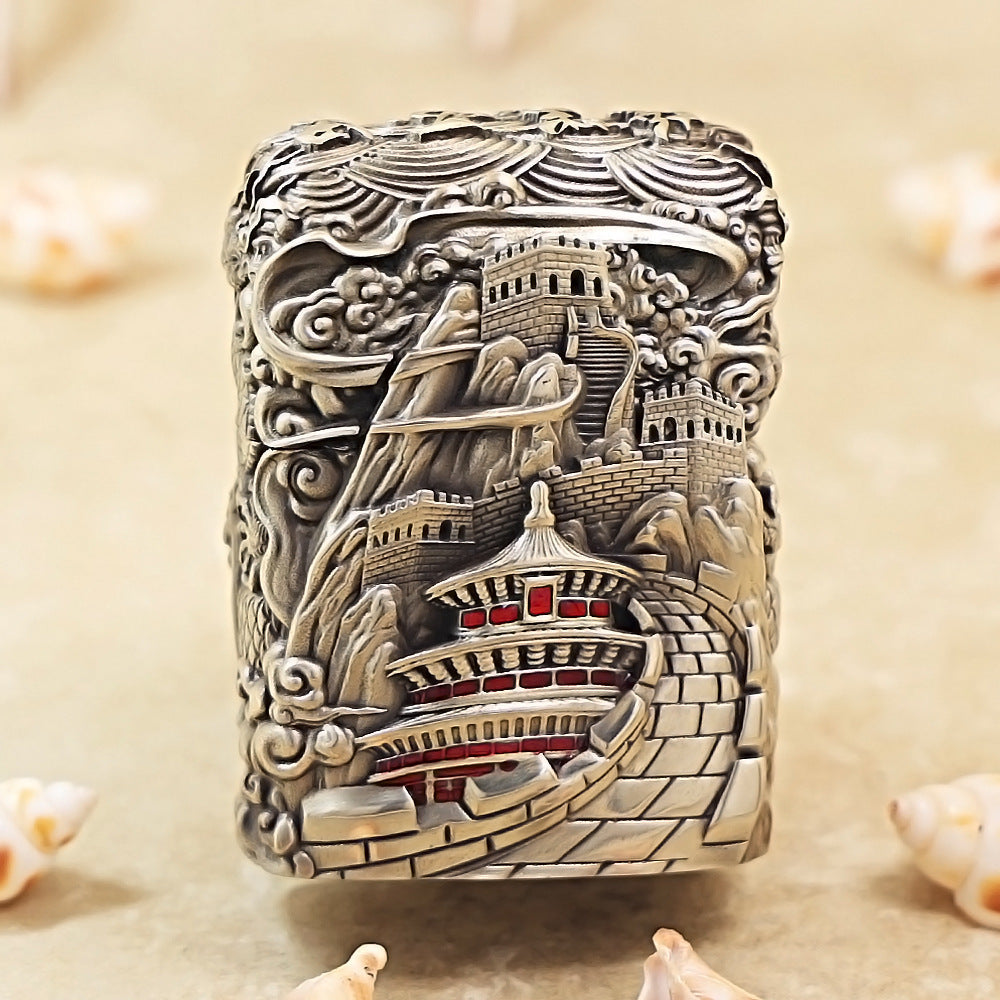 Zippo Vintage Argent Majestic Pass Protector Lion Case Case - CM64