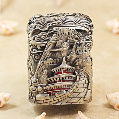 Zippo Vintage Argent Majestic Pass Protector Lion Case Case - CM64
