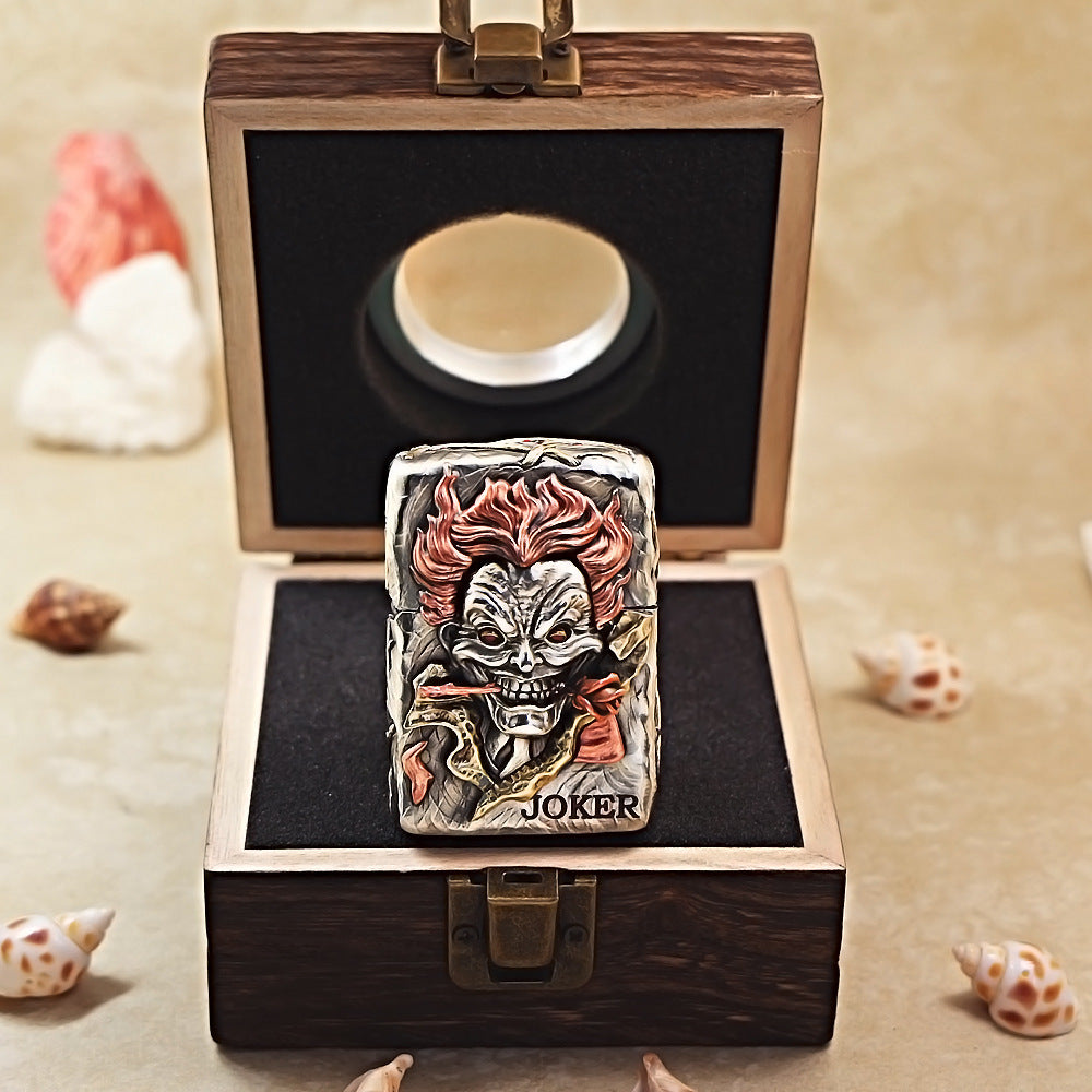 Zippo Vintage Argent Rose Joker Heavy-duty Case Case - CM76