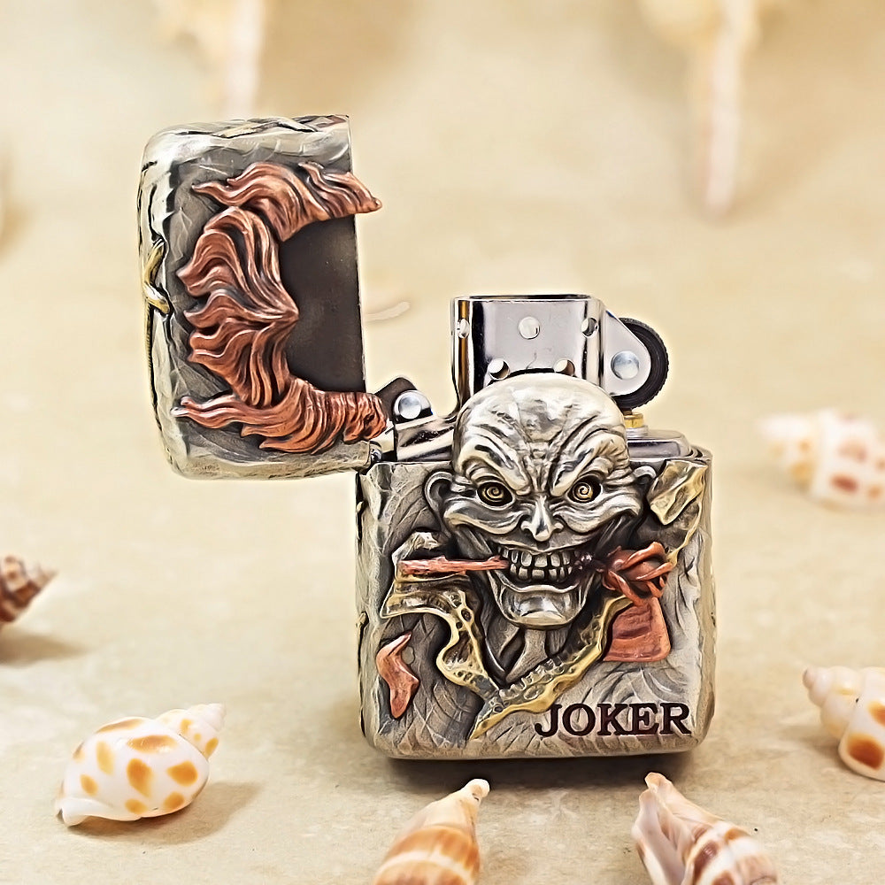 Zippo Vintage Argent Rose Joker Heavy-duty Case Case - CM76