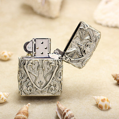 Zippo Vintage Argent Case Protector Angel Schutzengel Case - CM96