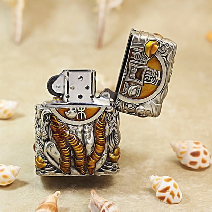 Zippo Vintage Argent Three-Legged Riches Toad Case Case - CM61