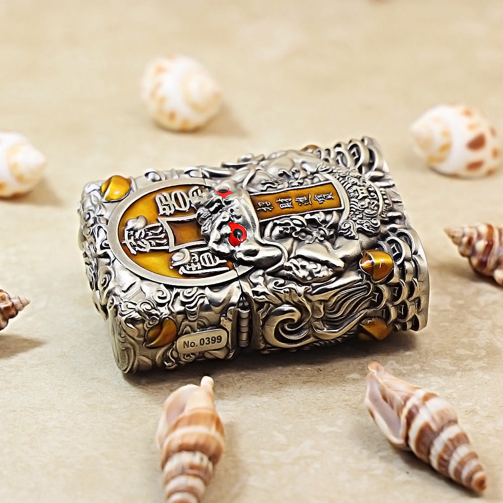 Zippo Vintage Argent Three-Legged Riches Toad Case Case - CM61