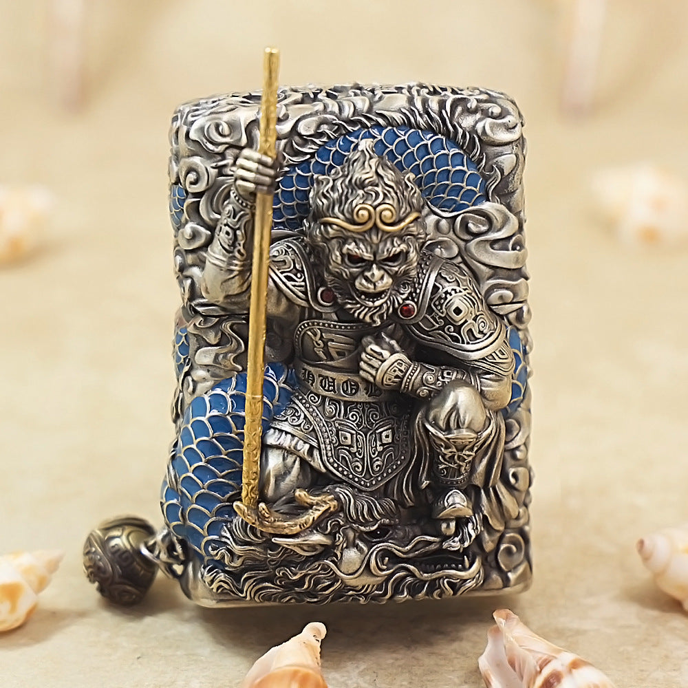 Zippo Vintage Argent Victorious Fighting Shakyamuni Wave-Rider Heavy-duty Case - CM93