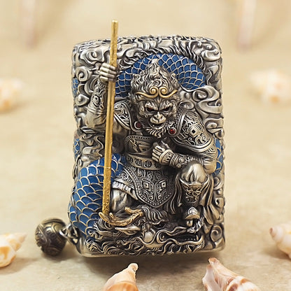 Zippo Vintage Argent Victorious Fighting Shakyamuni Wave-Rider Heavy-duty Case - CM93