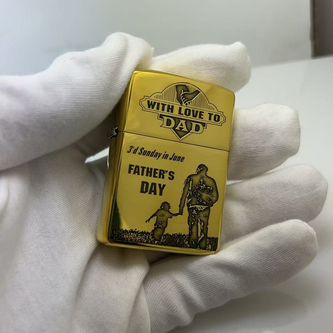Zippo Armor Brass Father's Day, Limited Edition Father's Love Theme - 169FD