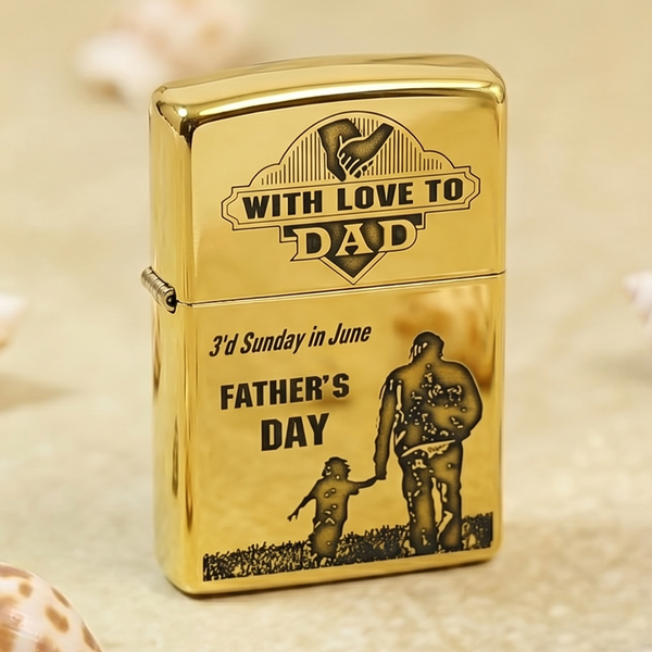 Zippo Armor Brass Father's Day, Limited Edition Father's Love Theme - 169FD
